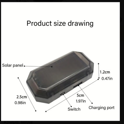 Solar LED light blue new with USB and switch