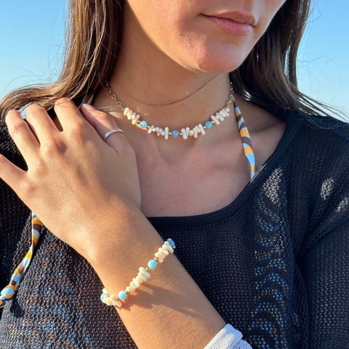 Jewelry set stainless steel new with necklace and bracelet