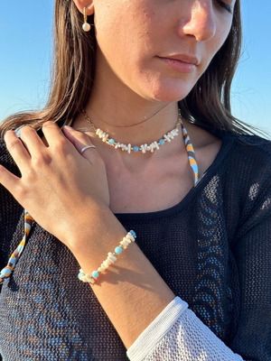 Jewelry set stainless steel new with necklace and bracelet