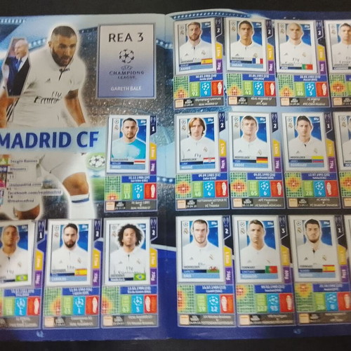 Topps UEFA Champions League Season 2016/17 used with 64 missing stickers