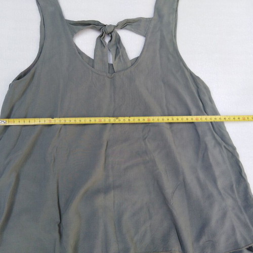 Strap top khaki used, size M