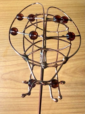 Handmade decorative ladybugs Copper Style 4.Δ.1 new