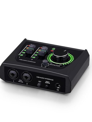 USB аудио интерфейс 2-καναλικός με XLR και 48V φαντασματική τροφοδοσία Νέος
