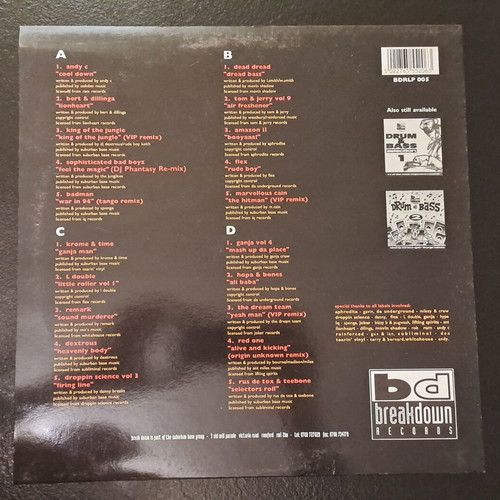 Drum & Bass Selection 3 The Dub Plate Selection vinyl LP