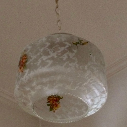 2 x Vintage luminaires crystallized glass of 70'
