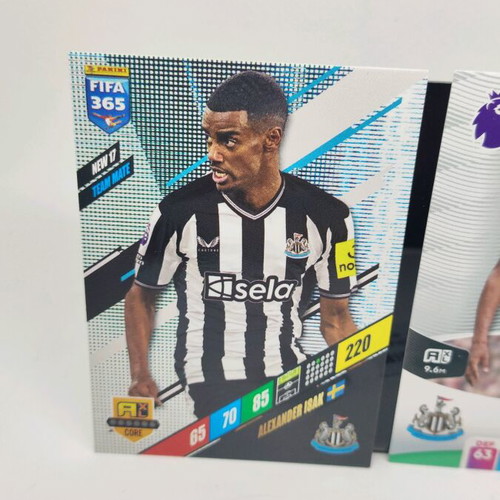 Panini Alexander Isak cards like new, set of 2
