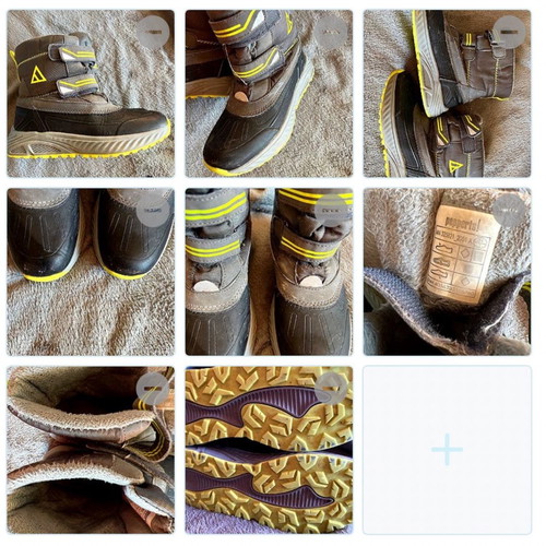 Galotses boots used with fur size 34 gray