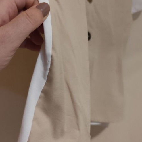 Zara T-shirt with sewn beige integrated vest medium new