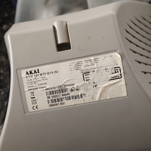 Akai CRT TV model CT-V 141 MTF-E19(S) 14 inch used