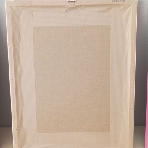 Children's frames set with handmade fairy illustrations used, pink frames