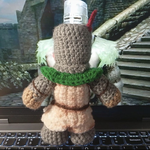 Solaire of Astor Crochet Plushie handmade from Elden Ring