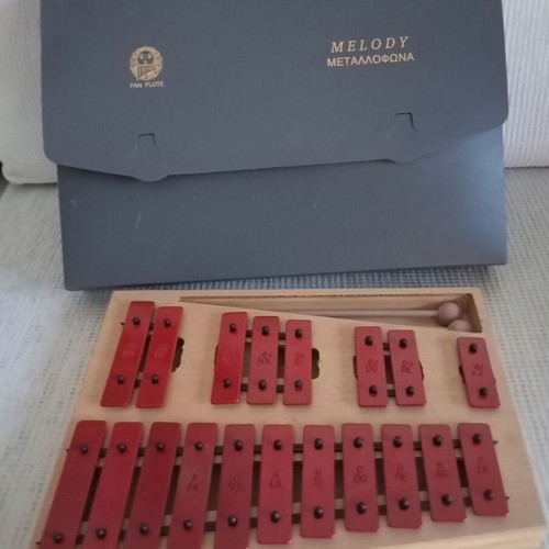 Melody double metallophone like new, wooden educational
