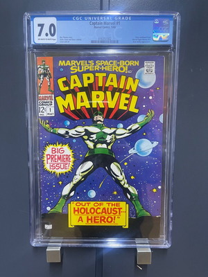 Captain Marvel #1 CGC 7.0 καινούργιο, 5/1968