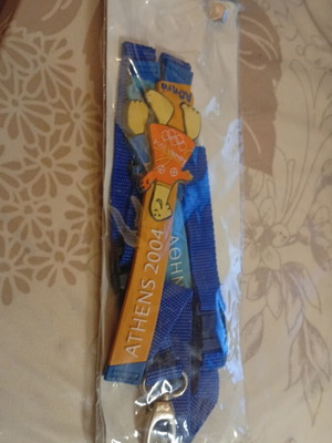 Athens 2004 collectible lanyard for keys and cards, new