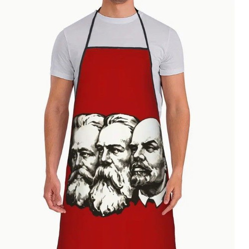 Marx Engels and Lenin kitchen apron new