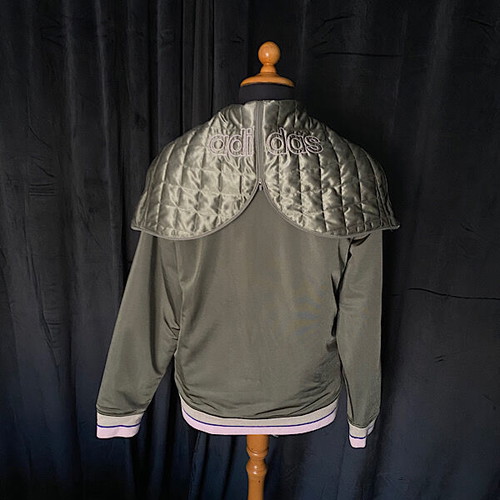 Adidas women's jacket used, olive color, size M