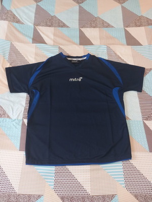 Mitre sports jersey size 158, like new, navy blue with light blue details