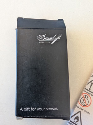 Zippo Davidoff lighter with black collectible box