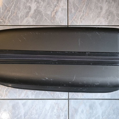 Hard suitcase gray used, dimensions 40x24x40cm, brand ENIMENT