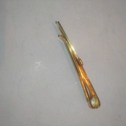 Tie clip gold plated new with royal arch and masonic enamel detail