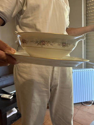 Japanese tea set like new, missing sugar bowl and teapot lid