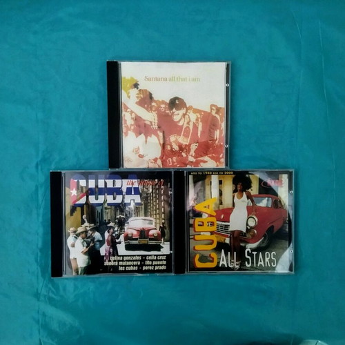 Pack of 3 classic Latin music CDs Santana and Cuba like new