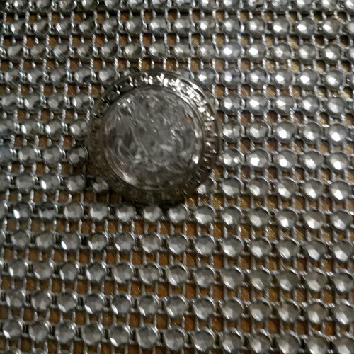 Clothing buttons silver color new, pack of 10 pieces