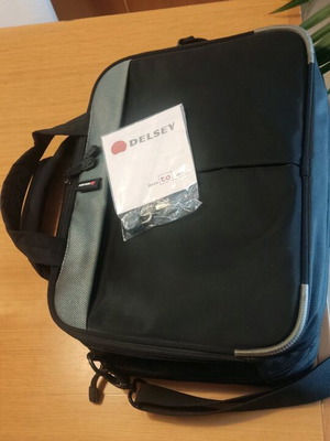 Delsey χαρτοφύλακας τσάντα laptop σαν καινούργιος, μαύρο