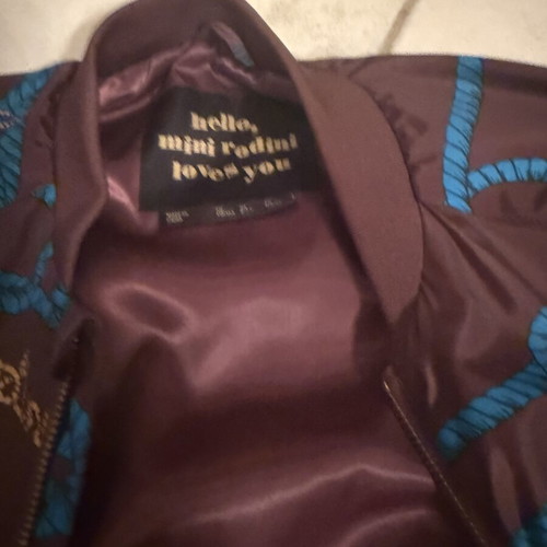 Mini Rodini children's jacket like new, size 6-7 years, brown and gold