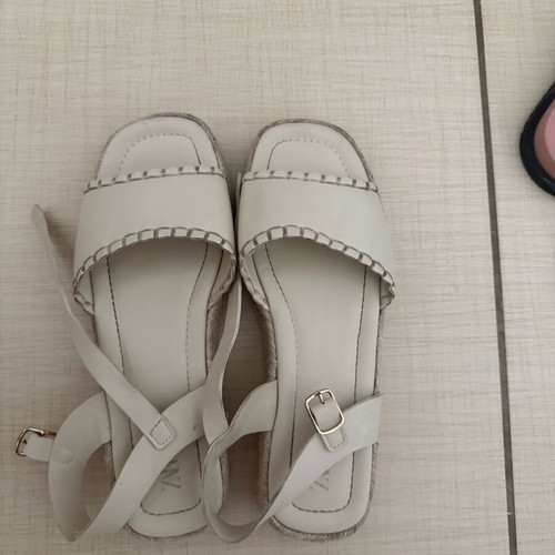 Zara kids sandals size 37 white-beige like new