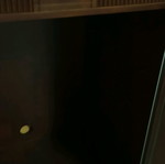 Spanish TV stand new, cherry brown with rotating base