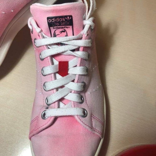 Stan Smith shoes used, fabric, size 38, white pink