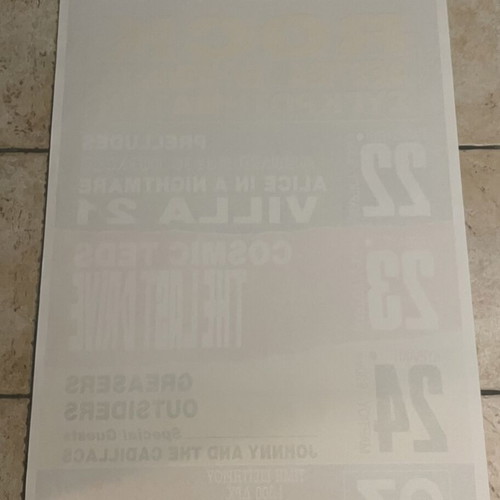 Rock Festival Poster Greek Bands 1990s Rodon Athens