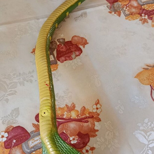Plastic snake toy used, about 70 cm