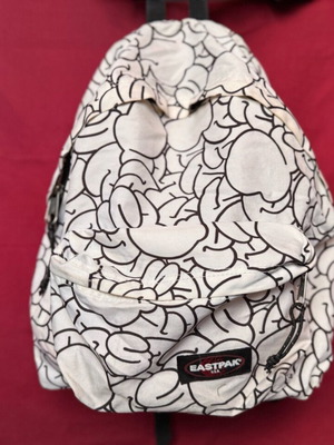 Eastpak backpack used white with patterns