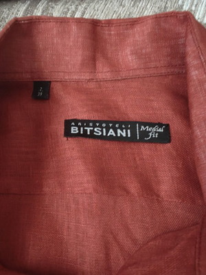 Bitsiani men's spring shirt red XL like new
