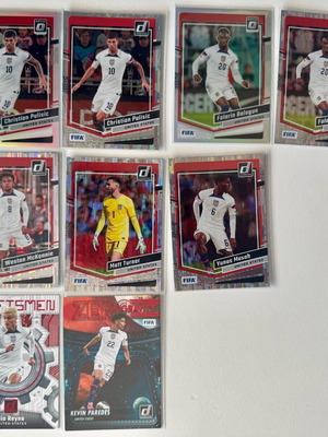 Donruss FIFA Soccer USA MEN Parallel Lot 9 cards new 2023-24