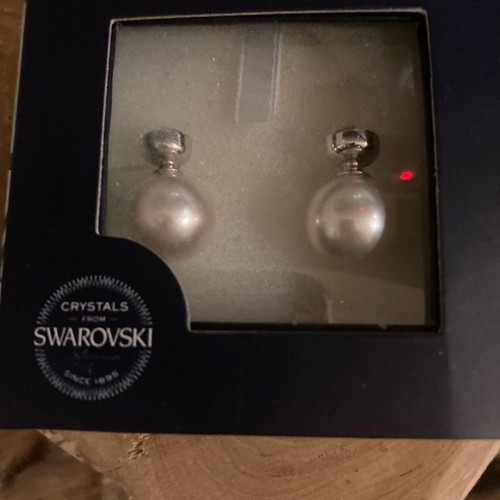 Oliver Weber double earrings new with pearl and Swarovski
