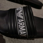 Emporio Armani slides in good condition, size 43, black