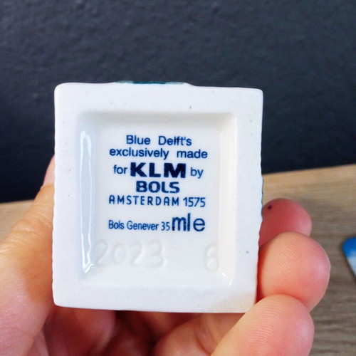 KLM Blue Delft Holland Amsterdam porcelain miniature house used