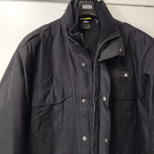 Adidas men's jacket black like new, very warm