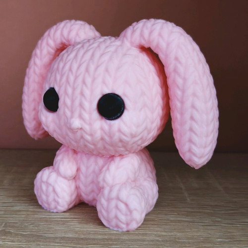 3D Printed Bunny Figure New