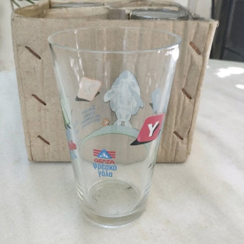 Delta vintage promotional glasses set of 4 new