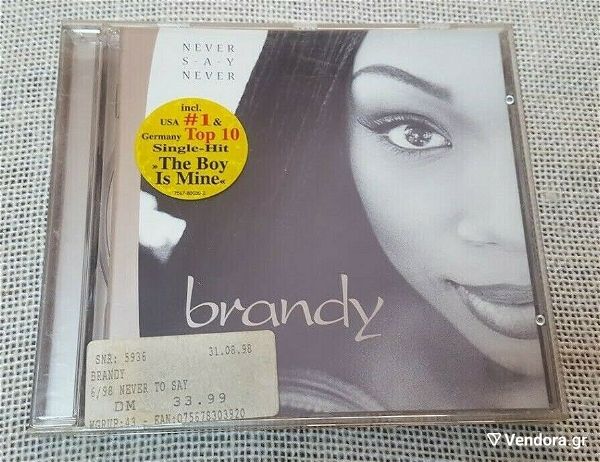  Brandy  – Never Say Never    CD Europe 1998'