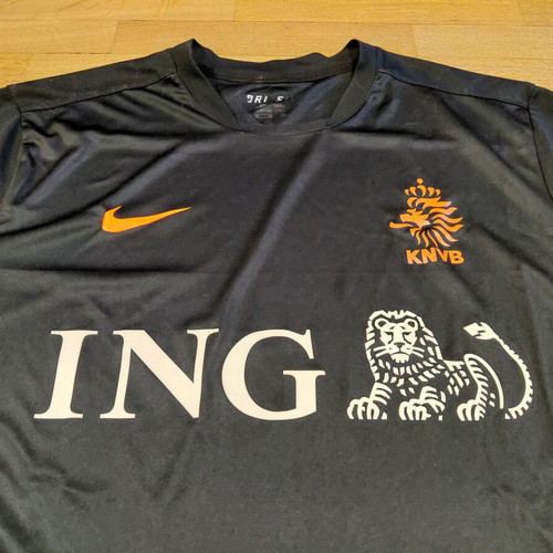 Netherlands Holland Football Shirt Nike Size XL Black Training Jersey like new