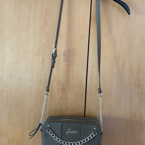 Guess crossbody bag with gold chains, olive green