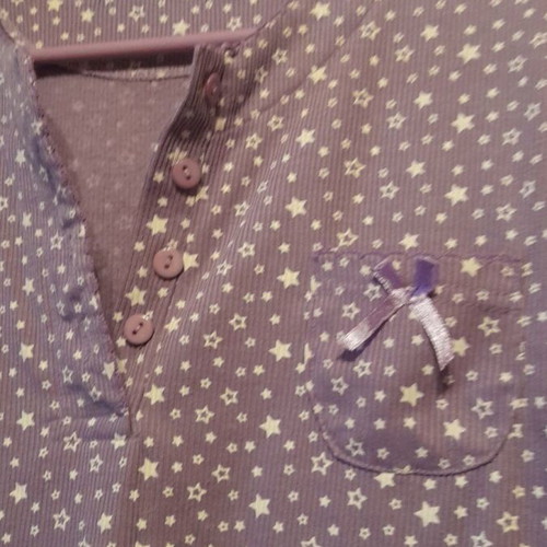 Pajama top new, cotton, size XL lilac