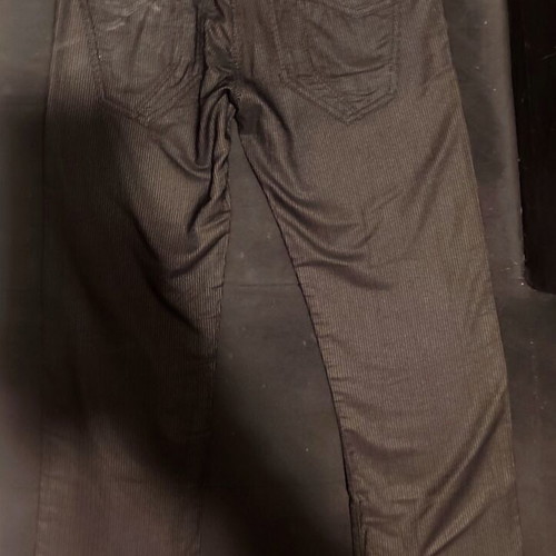 Black men's corduroy fabric pants, like new