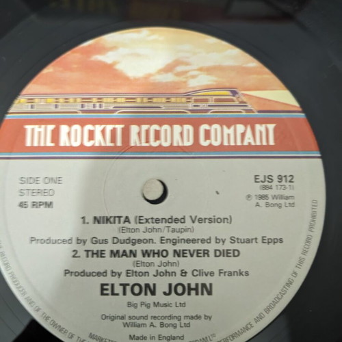Elton John Nikita vinyl record