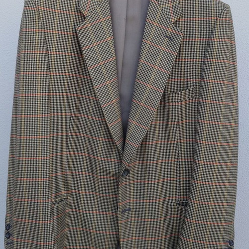 Giannetos jacket handmade, checked, unworn, size 52/54, cashmere wool